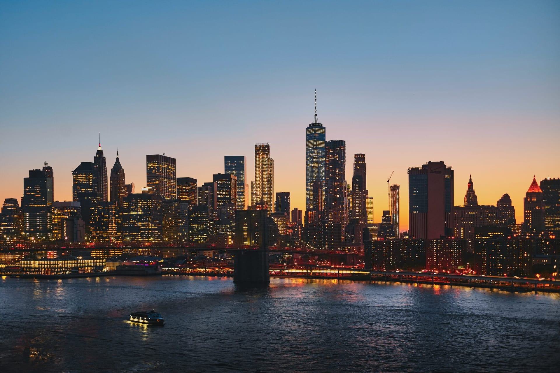 Manhattan at dusk